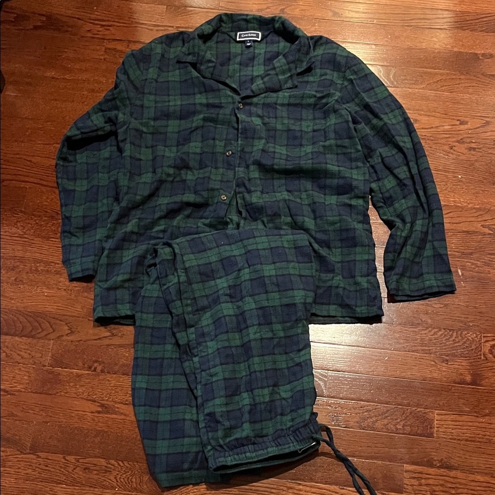 Club Room Green and Blue Plaid Pajama Set